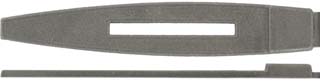 Trigger plate,
wax cast steel, copied from antique H.E. Leman trade rifle in Track's collection